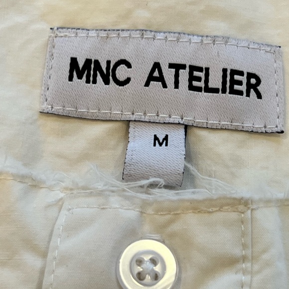 MNC Atelier Cotton Tunic Distressed Collar and Hem Couture Lagenlook Size Medium - Picture 10 of 14